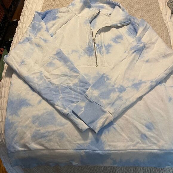 PINK Half Zip with Terry Inserts - Picture 1 of 3